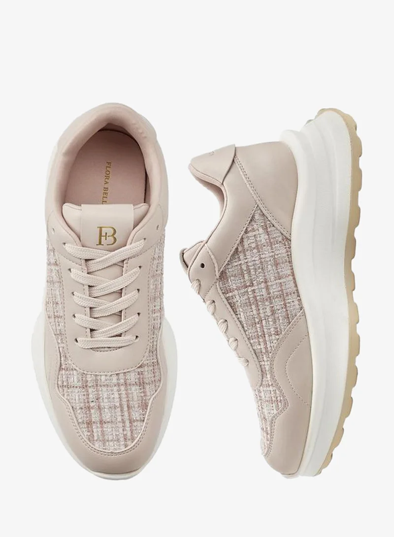 Flora Bella By Shoexpress Panelled Lace-Up Sneakers