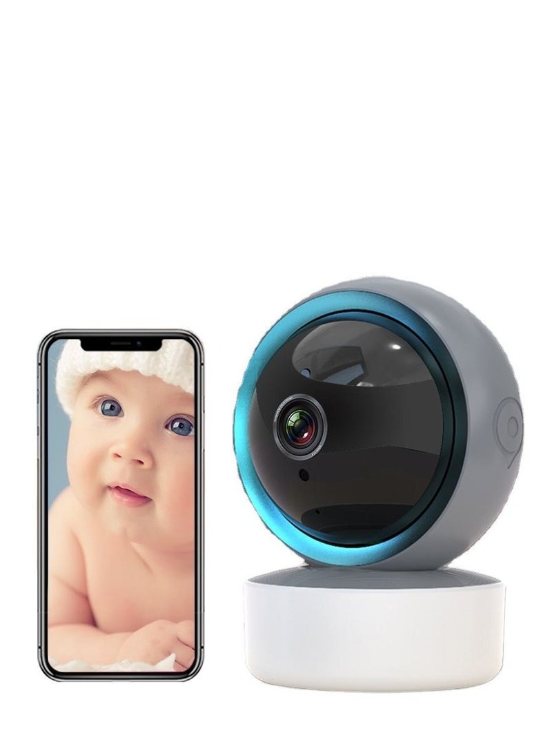 Generic WiFi Wireless Security Camera, 360° PTZ Camera - 1080P HD, Smart Tracking, Two-Way Talk, Baby Monitor, Night Vision, Alarm Push, TF & Cloud Storage, Multi-User Live View, Fast Install,Suitable for Home, Office - Image 1