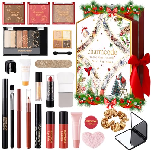 CHARMCODE Makeup Advent Calendar 2025 24 Days Christmas Countdown Calendar Gift Set for Adult Women Teen Girls Xmas Holiday Beauty Cosmetic Surprise Make up Kit for Women Full Kit - Image 1