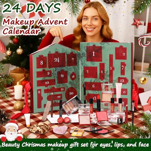 CHARMCODE Makeup Advent Calendar 2025 24 Days Christmas Countdown Calendar Gift Set for Adult Women Teen Girls Xmas Holiday Beauty Cosmetic Surprise Make up Kit for Women Full Kit - Image 3