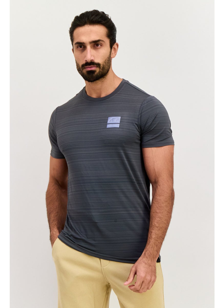 Ellesse - Men Sportswear Fit Short Sleeves Training T-Shirt, Dark Grey - Image 1