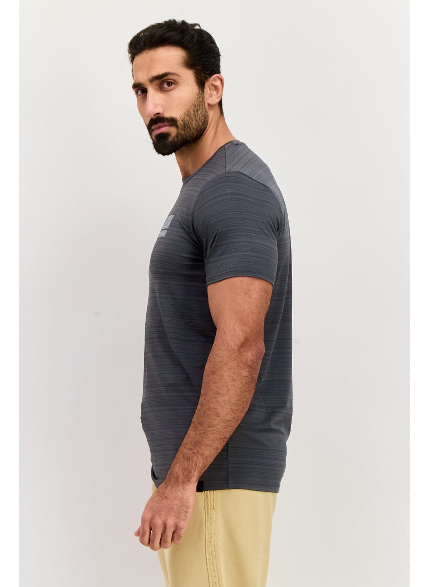 Ellesse - Men Sportswear Fit Short Sleeves Training T-Shirt, Dark Grey - Image 1