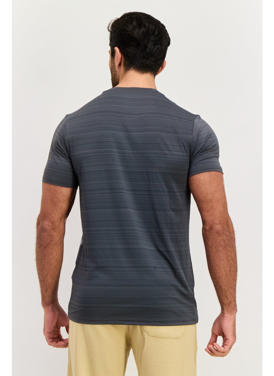 Ellesse - Men Sportswear Fit Short Sleeves Training T-Shirt, Dark Grey - Image 1
