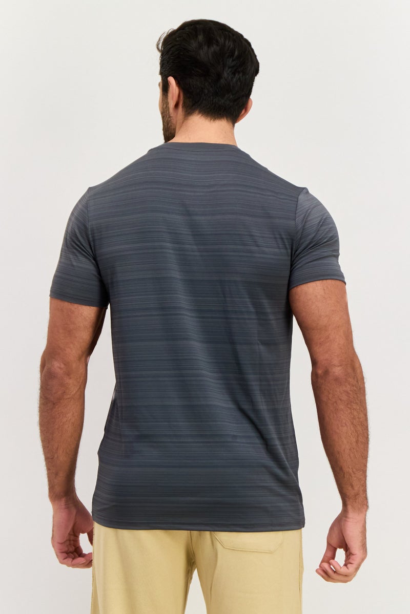 Ellesse Men Sportswear Fit Short Sleeves Training T-Shirt, Dark Grey - Image 4