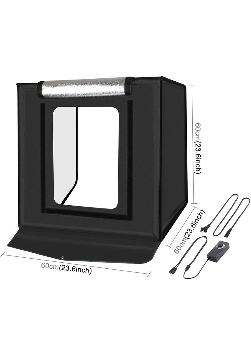 PULUZ - Portable Photo Studio Light Box 60 x 60 x 60 cm Photography Tent Kit with 6 Removable Backdrops - Image 1