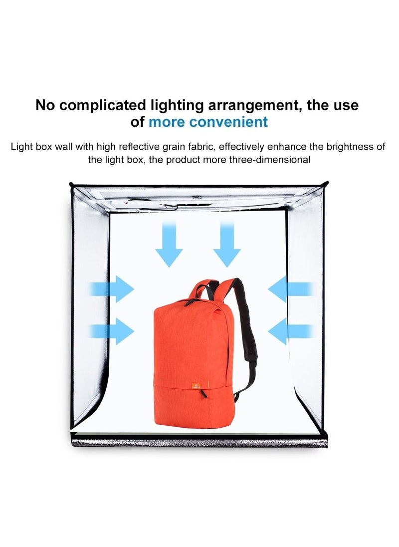 PULUZ - Portable Photo Studio Light Box 60 x 60 x 60 cm Photography Tent Kit with 6 Removable Backdrops - Image 1