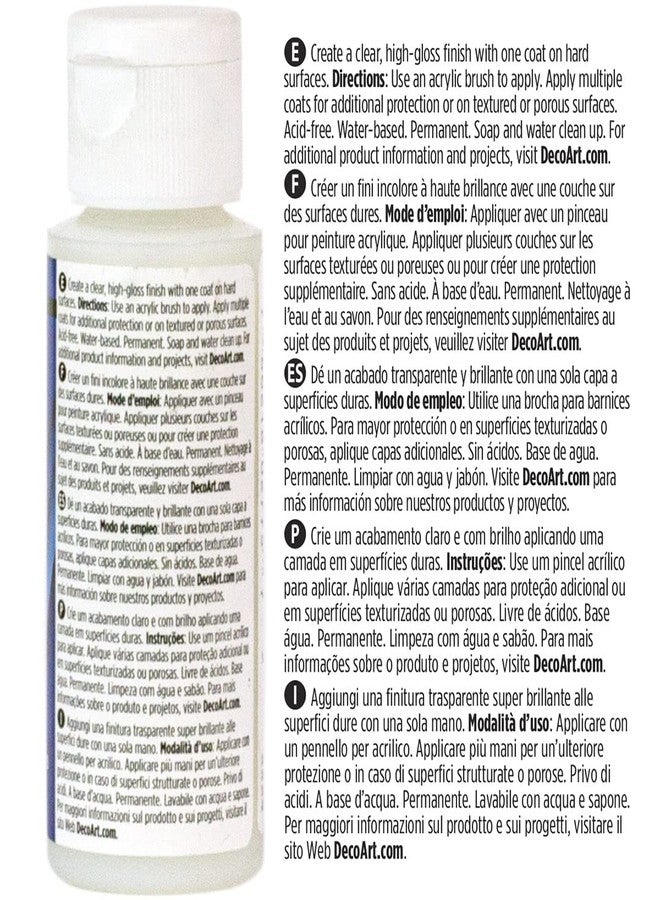 DecoArt Triple Thick Brilliant Brush-On Gloss Glaze 2oz - Image 2