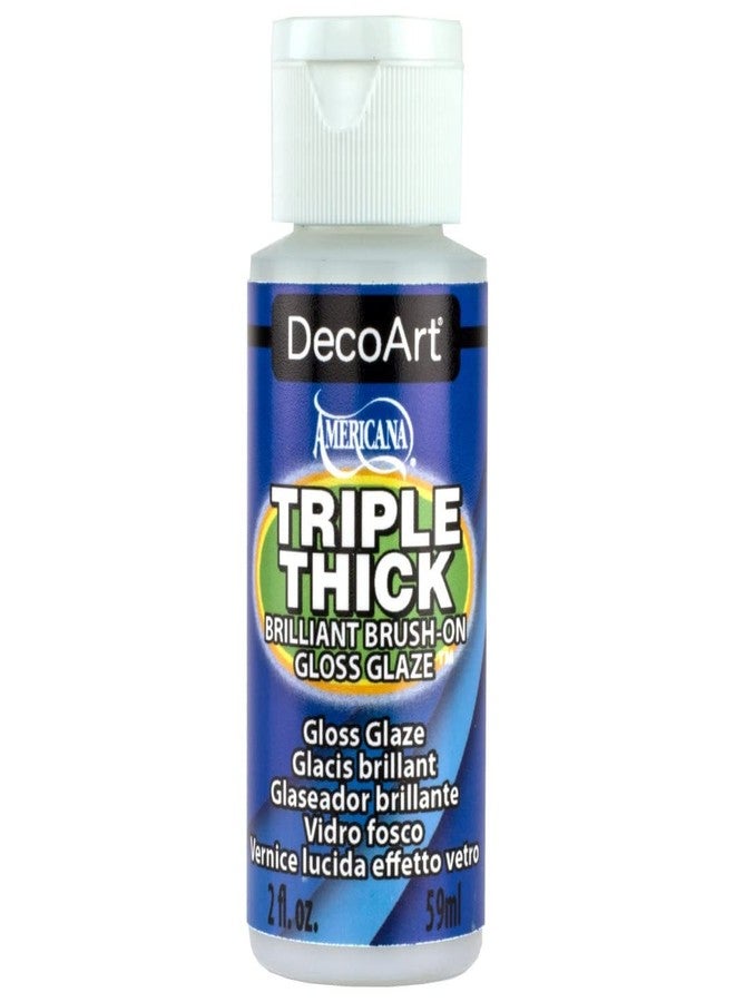 DecoArt Triple Thick Brilliant Brush-On Gloss Glaze 2oz - Image 1