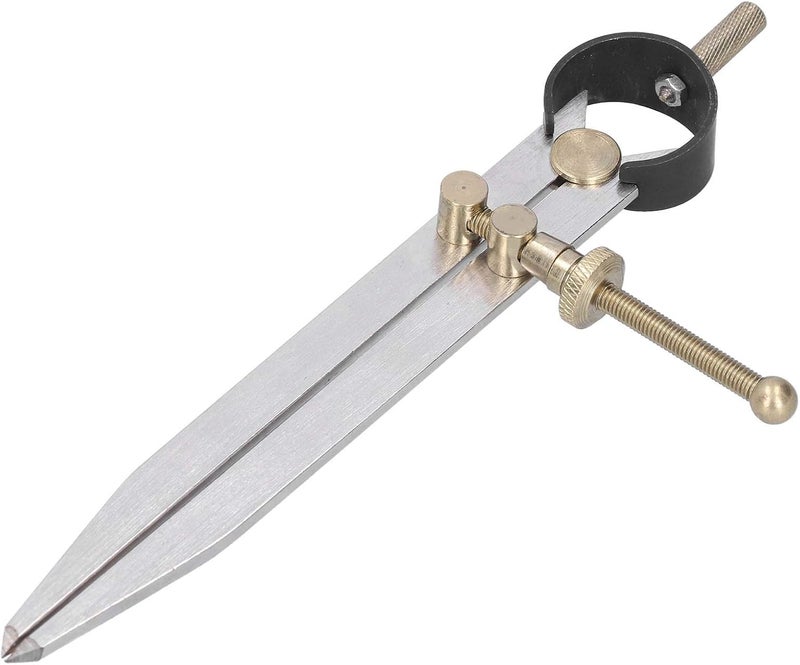 Spacing Gauge Adjustable Wing Divider, Leather Craft Drawing Compasses, Professional Carbon Steel Brass Tool with Quick Nuts, 4in/6in/8in Sizes for Woodworking, Arc Drawing and Edg (6") - Image 3