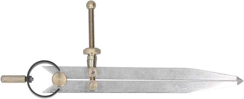 Spacing Gauge Adjustable Wing Divider, Leather Craft Drawing Compasses, Professional Carbon Steel Brass Tool with Quick Nuts, 4in/6in/8in Sizes for Woodworking, Arc Drawing and Edg (6") - Image 5