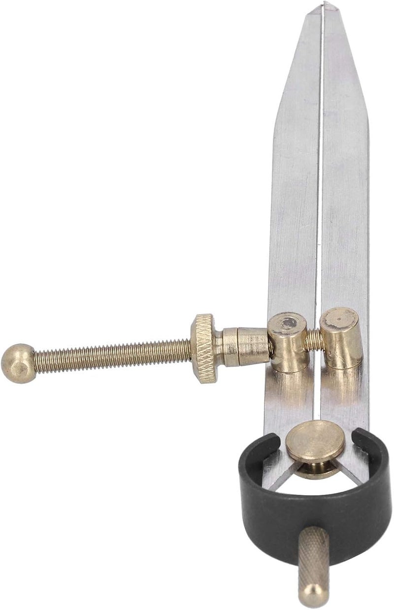 Spacing Gauge Adjustable Wing Divider, Leather Craft Drawing Compasses, Professional Carbon Steel Brass Tool with Quick Nuts, 4in/6in/8in Sizes for Woodworking, Arc Drawing and Edg (6") - Image 4
