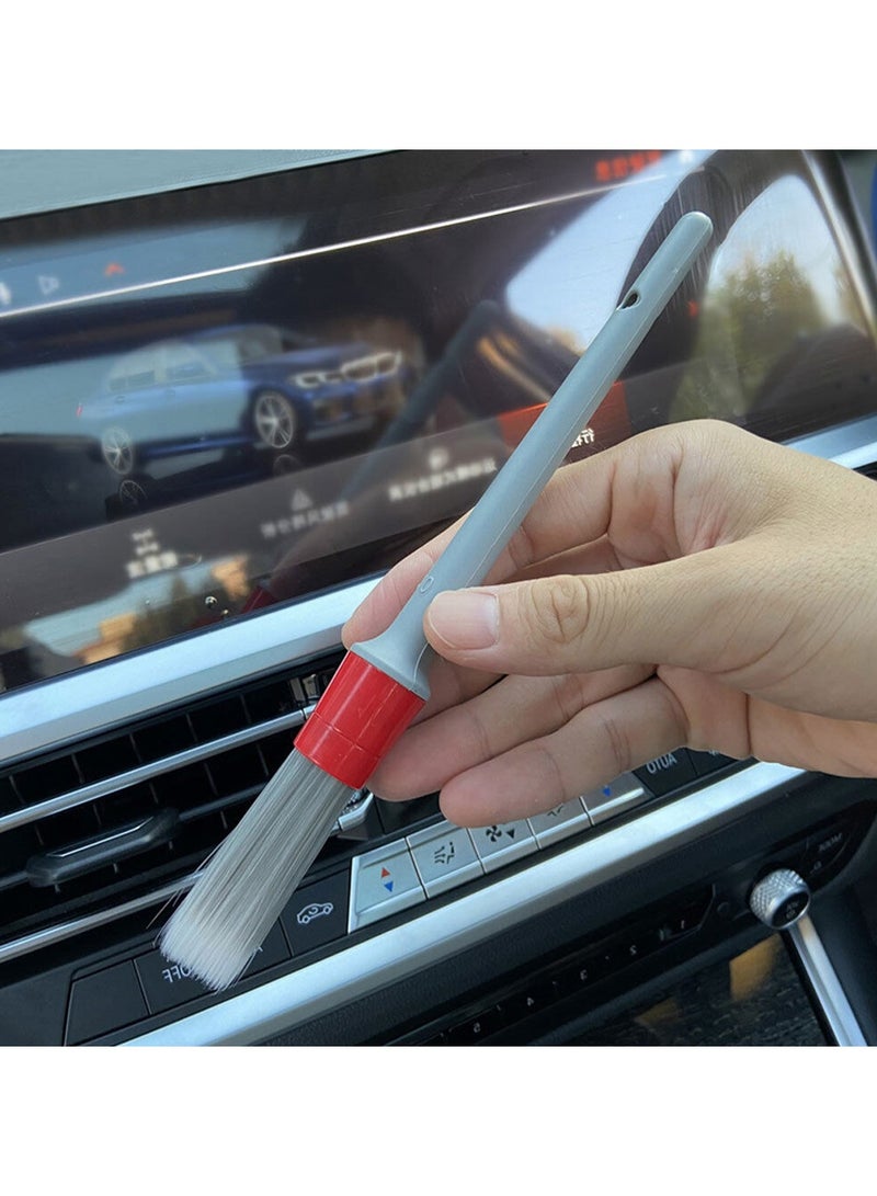 مجموعة 3 قطع من فرش التفاصيل ذات الشعيرات الناعمة للديكور الداخلي للسيارة وتنظيف المنزل - Image 4