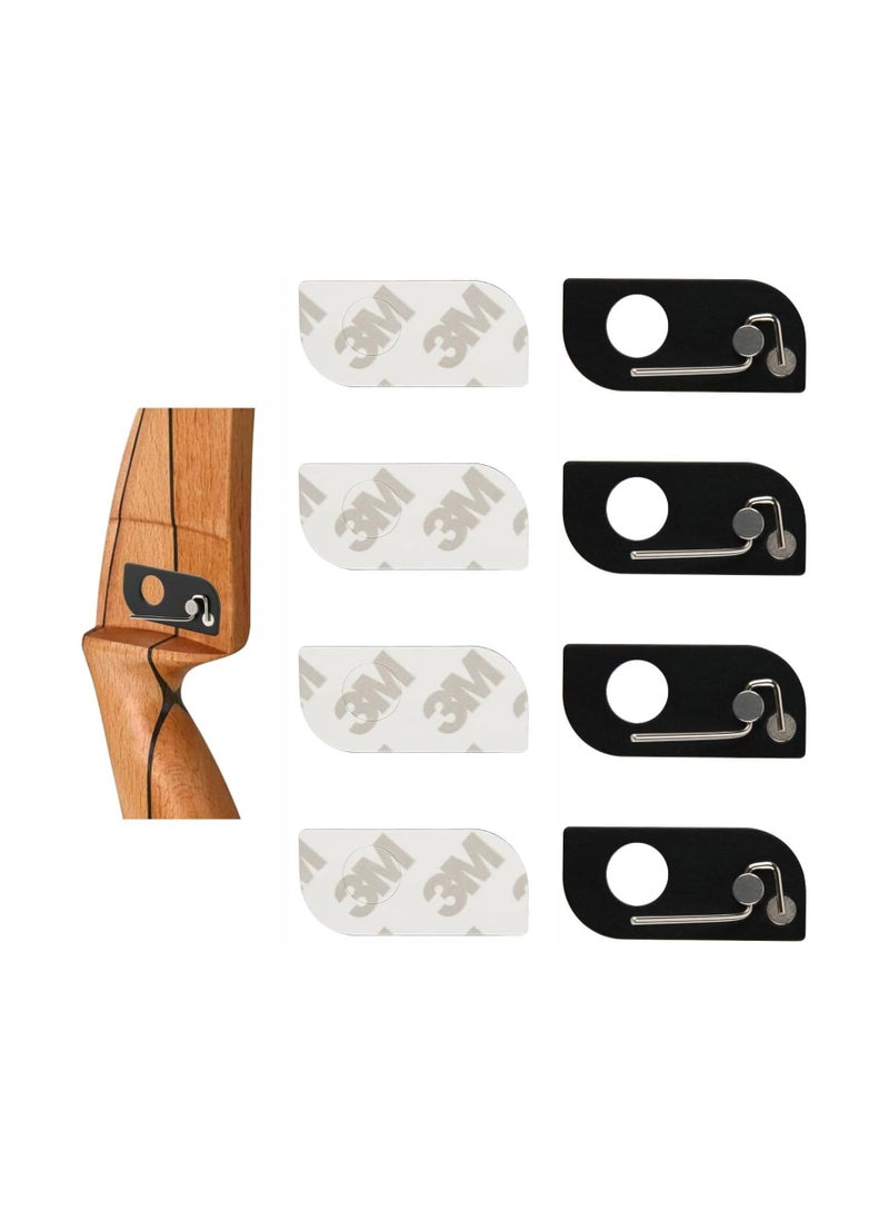 RATSAW - Pack of 4 Archery Arrow Rest Archery Magnetic Metal Arrow Rest with Adhesive Tape for Recurve Bow Training Targeting Hunting Accessory - Image 1