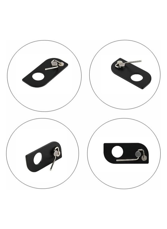 RATSAW - Pack of 4 Archery Arrow Rest Archery Magnetic Metal Arrow Rest with Adhesive Tape for Recurve Bow Training Targeting Hunting Accessory - Image 1