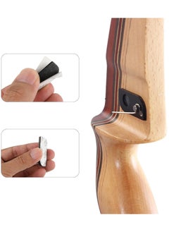 RATSAW Pack of 4 Archery Arrow Rest Archery Magnetic Metal Arrow Rest with Adhesive Tape for Recurve Bow Training Targeting Hunting Accessory  - Image 5