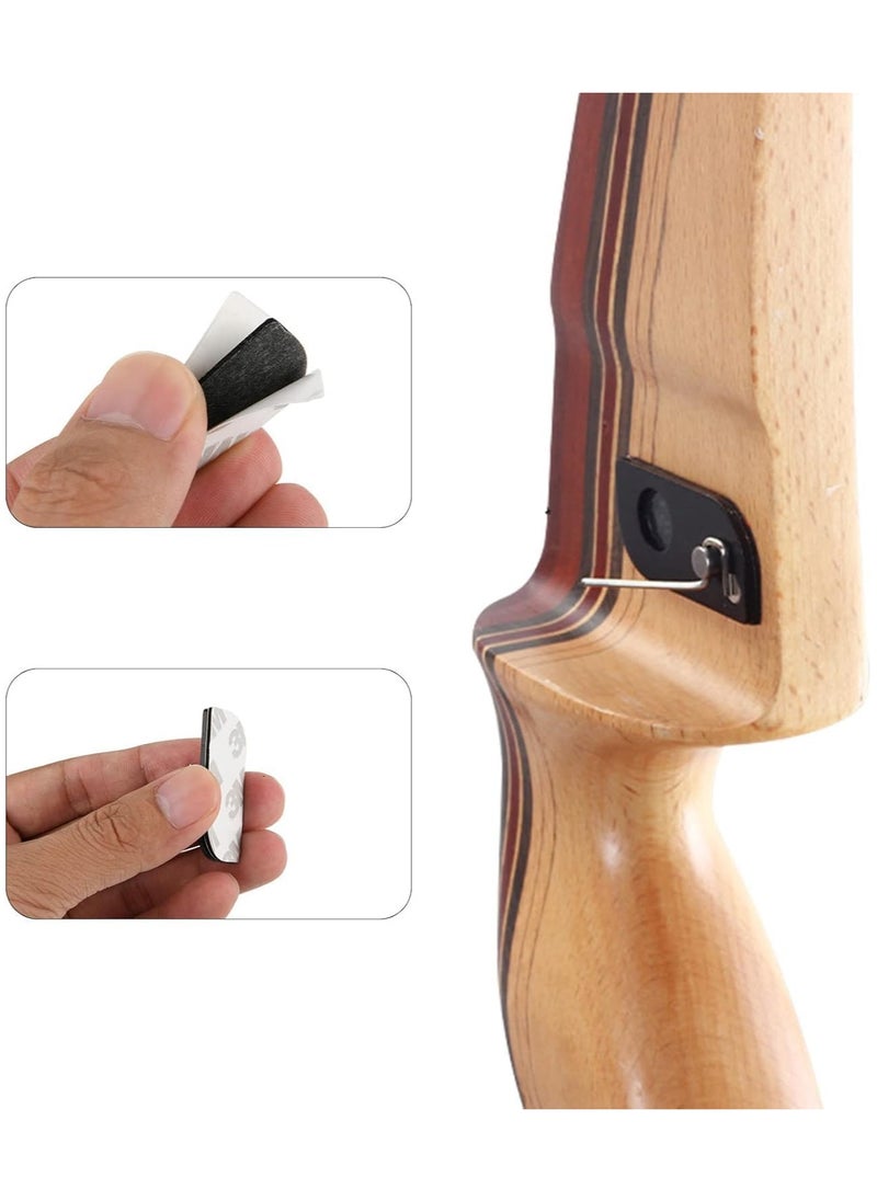 RATSAW - Pack of 4 Archery Arrow Rest Archery Magnetic Metal Arrow Rest with Adhesive Tape for Recurve Bow Training Targeting Hunting Accessory - Image 1