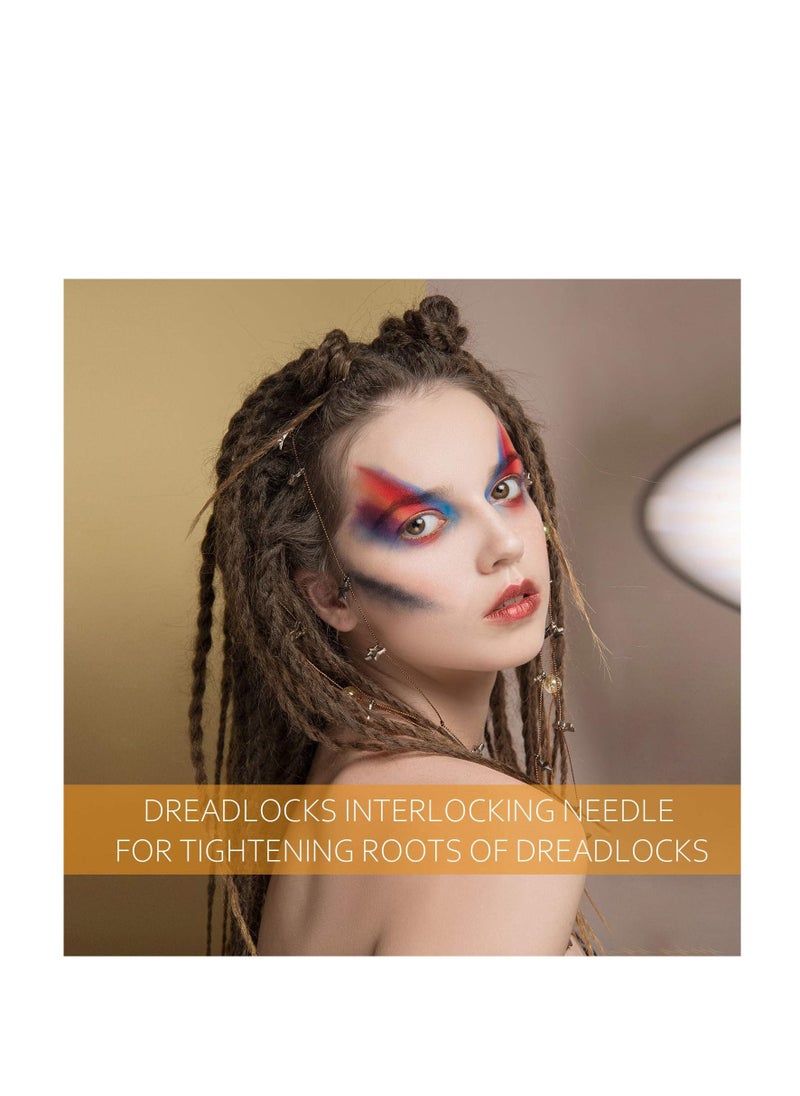 SYOSI - Dreadlocks Crochet Hooks Set, Latch Hook Crochet Needles, Dreadlocks Crochet Hook, Locking Hair Extensions Tool for Braid Craft, Dreadlocks, Gift to Friends, Lovers or Families - Image 1