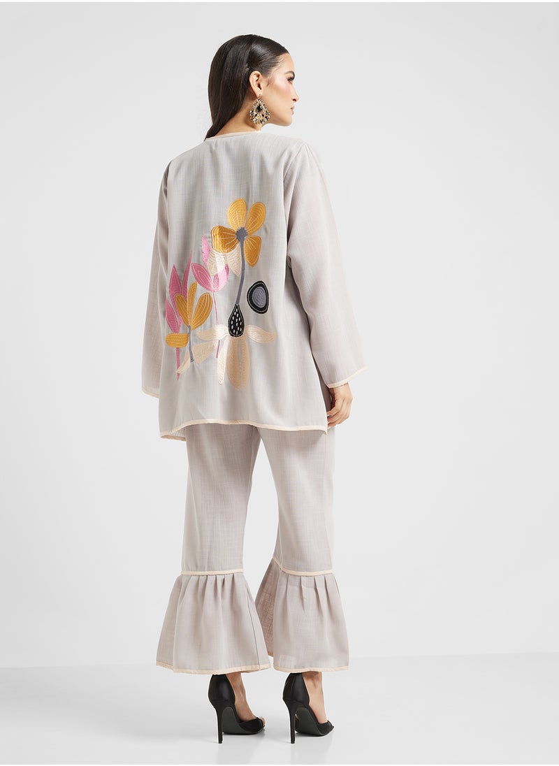 hayas closet Embroideried Blouse and Pant Set  - Image 2