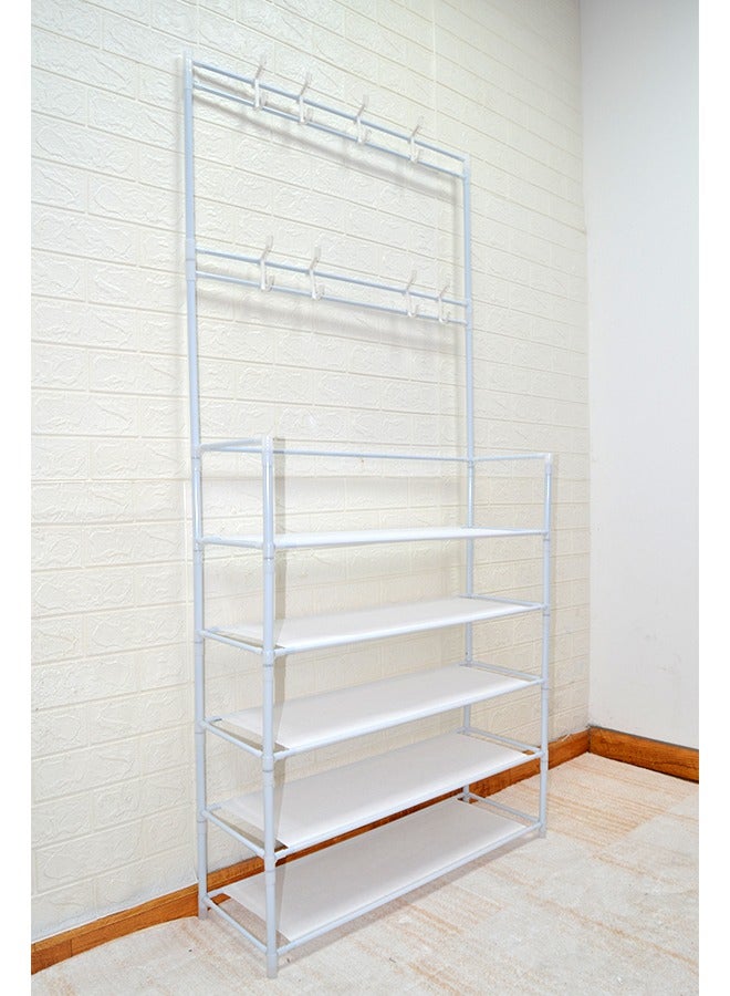 NKX 5 Tier Home Entryway Multi Functional Shoe And Hat Rack - Image 5
