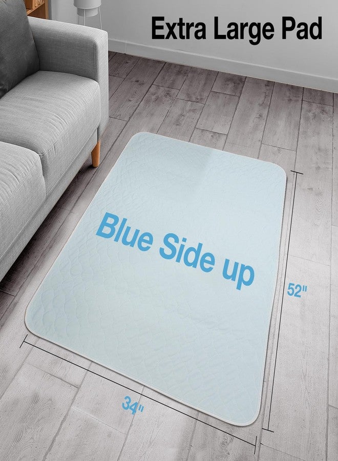 SOLOSHINE 2 Packs Reusable Incontinence Bed Pad, 52" x 34" Washable Pee Pads, Waterproof Bed Pad & Pet Pad, Perfect for Kids, Adults, The Elderly and Pets - Image 3