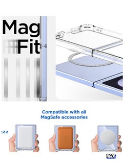 TIGER Samsung Galaxy Z Flip 6 Magsafe Case – Transparent Shockproof Protection, Yellowing Resistant, Magnetic Phone Case for Galaxy Z Flip 6 5G, Magsafe Compatible – Sleek and Durable  - Image 2