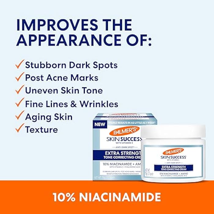 Palmer's Skin Success Extra Strength Tone Correcting Face Cream, 2.7 Fl Oz, Dark Spot Corrector for Discoloration, Age Spots and Post-Acne Marks - Image 2