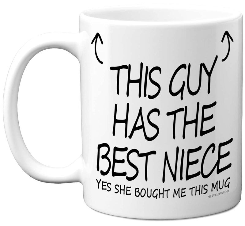 Stuff4 Uncle Gifts  Uncle Mug This Guy Has The Best Niece 11oz Ceramic Dishewasher Sage Mugs Birthday Gifts Christmas for Fathers Day from Niece  Made in UK