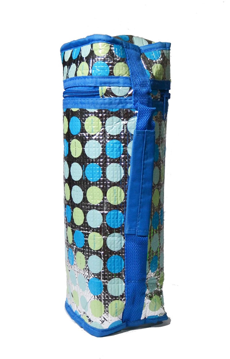 Water Bottle Tote Bag Blue - Image 3