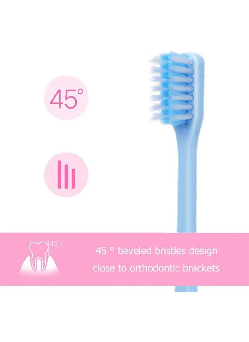 HaLunhi - V-Shaped Orthodontic Toothbrush Soft Bristle (2 PCS) with one Inter-Dental Brush - Image 1
