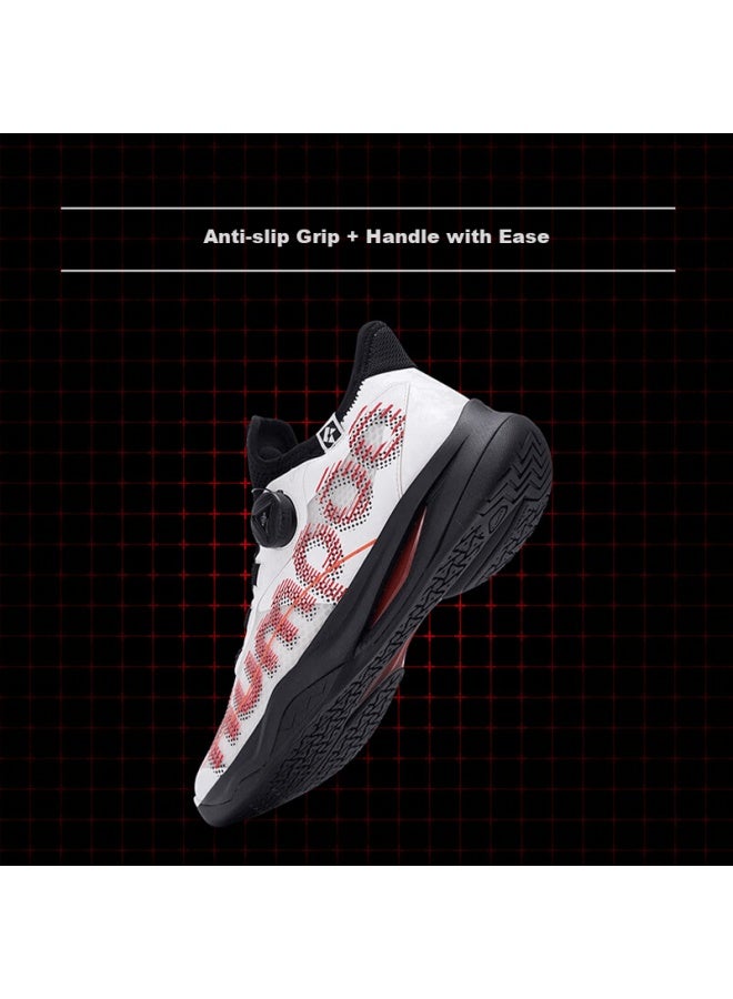 Kumpoo Kh-g826s Featherweight Breathable Shock-absorbing Non-slip Durable Professional Badminton Shoes White Red Black Size 36 - Image 4