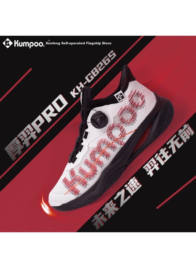 Kumpoo Kh-g826s Featherweight Breathable Shock-absorbing Non-slip Durable Professional Badminton Shoes White Red Black Size 36 - Image 1