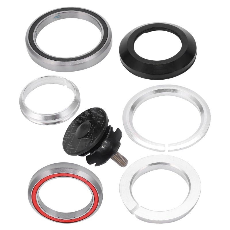 LeBycle Bicycle Headset 52mm Tapered 1.5 Inch Fork Double Bearing - Waterproof CNC Aluminum Alloy Bike Headset for Mountain Road Frames - Image 2