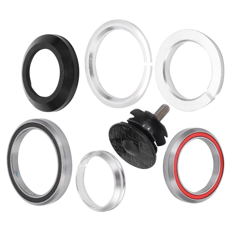 LeBycle Bicycle Headset 52mm Tapered 1.5 Inch Fork Double Bearing - Waterproof CNC Aluminum Alloy Bike Headset for Mountain Road Frames - Image 4