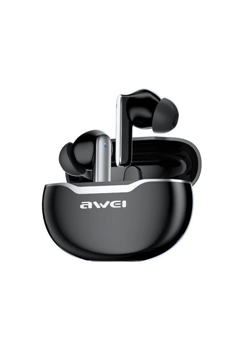 Awei T50 True Wireless Bluetooth Sports Earbuds with Charging Case - Image 1
