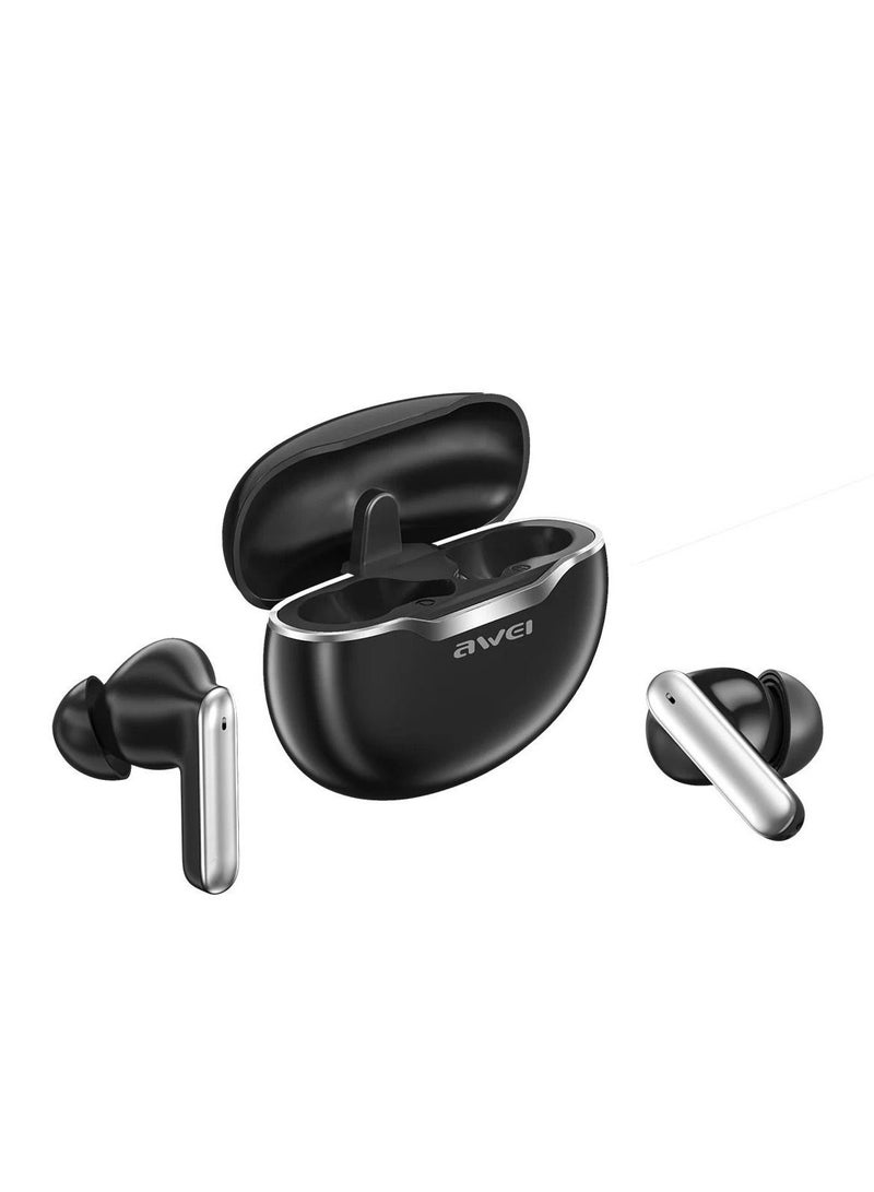 Awei T50 True Wireless Bluetooth Sports Earbuds with Charging Case - Image 3