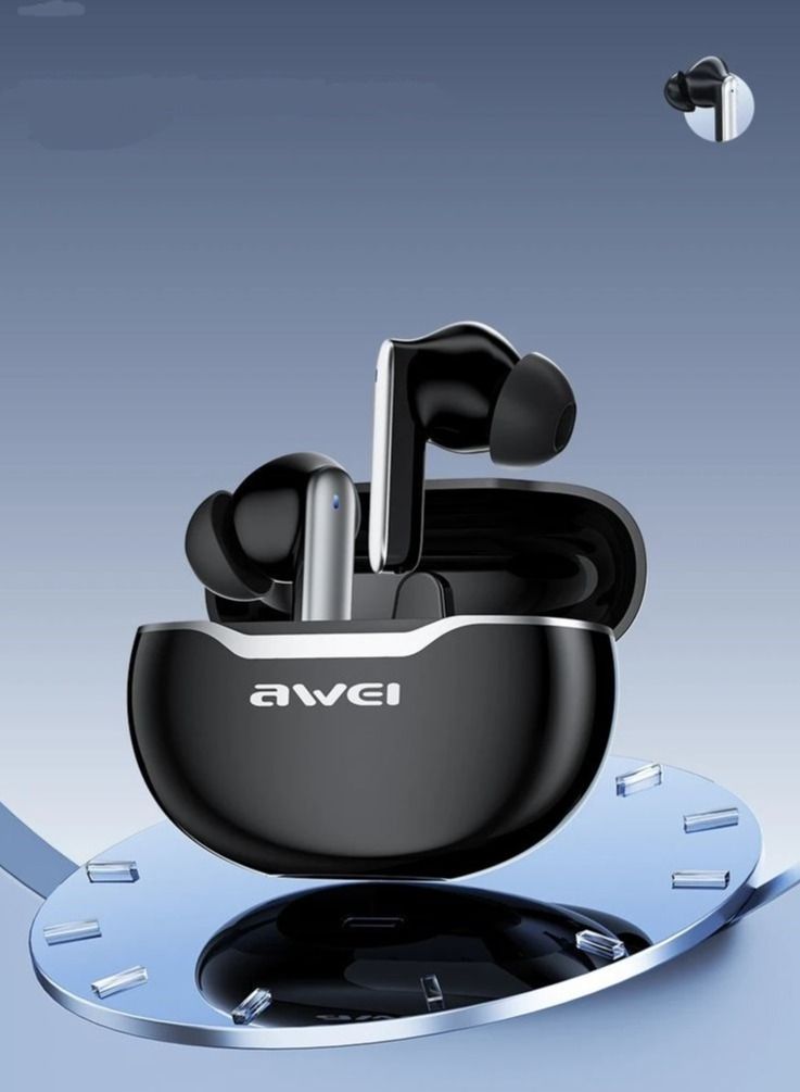 Awei T50 True Wireless Bluetooth Sports Earbuds with Charging Case - Image 4