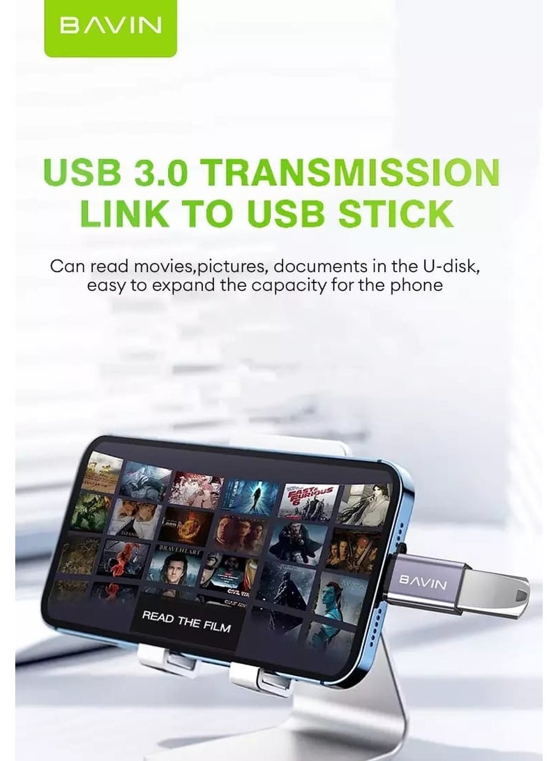 Bavin OTG Adaptor USB 3.0 Fast Data Transfer for Type-C Phones and Laptop Tablet Gamepad Printer Keyboard - Image 4
