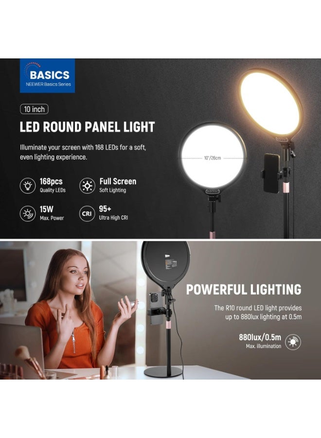 Neewer Basics Desktop Full Screen Light R10 – LED Desk Light For Streaming, Video Calls, Online Meetings, Home Office And Content Creation Setup - Image 3