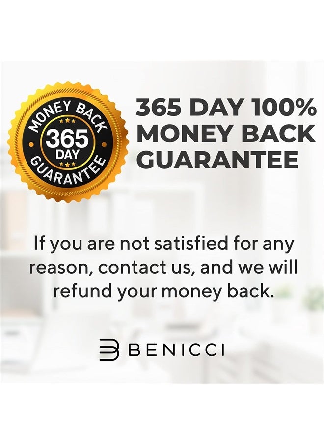 Benicci - Stylish Blue Light Computer Blocking Glasses for Men and Women - Ease Digital Eye Strain, Dry Eyes, Headaches and Blurry Vision - Instantly Blocks Glare from Computers and Phone Screens, Case Included - Image 1