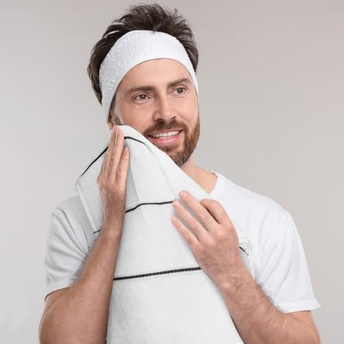 Vowanop White 3 Pack Hand Towels, 100% Cotton, 480GSM, Premium Quality Cloths, Highly Absorbent and Soft Feel Towels for Bathroom, Gym, Shower, Hotel, and Spa, 12x20 Inch - Image 5