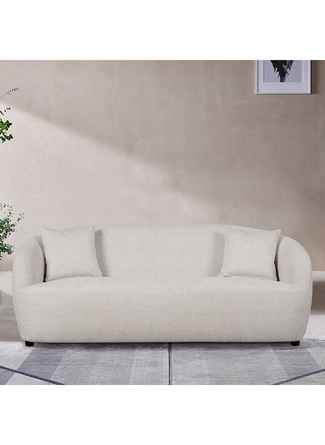 House One Alford | 3-Seater Sofa Upholstered In Fabric  193x85x86 cm - Beige - Image 1