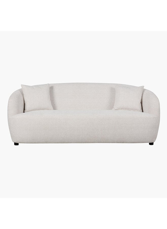 House One Alford | 3-Seater Sofa Upholstered In Fabric  193x85x86 cm - Beige - Image 2