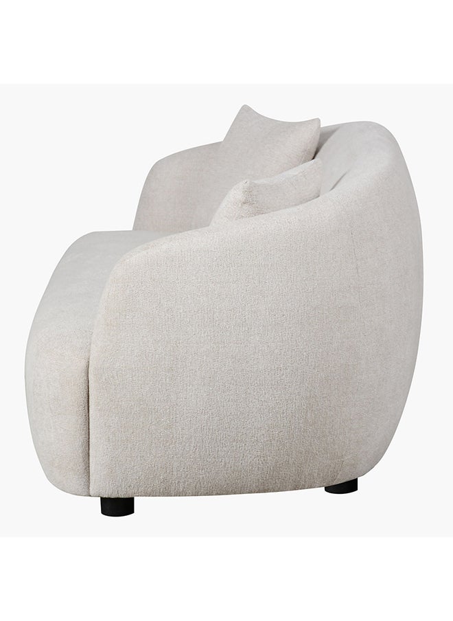 House One Alford | 3-Seater Sofa Upholstered In Fabric  193x85x86 cm - Beige - Image 4