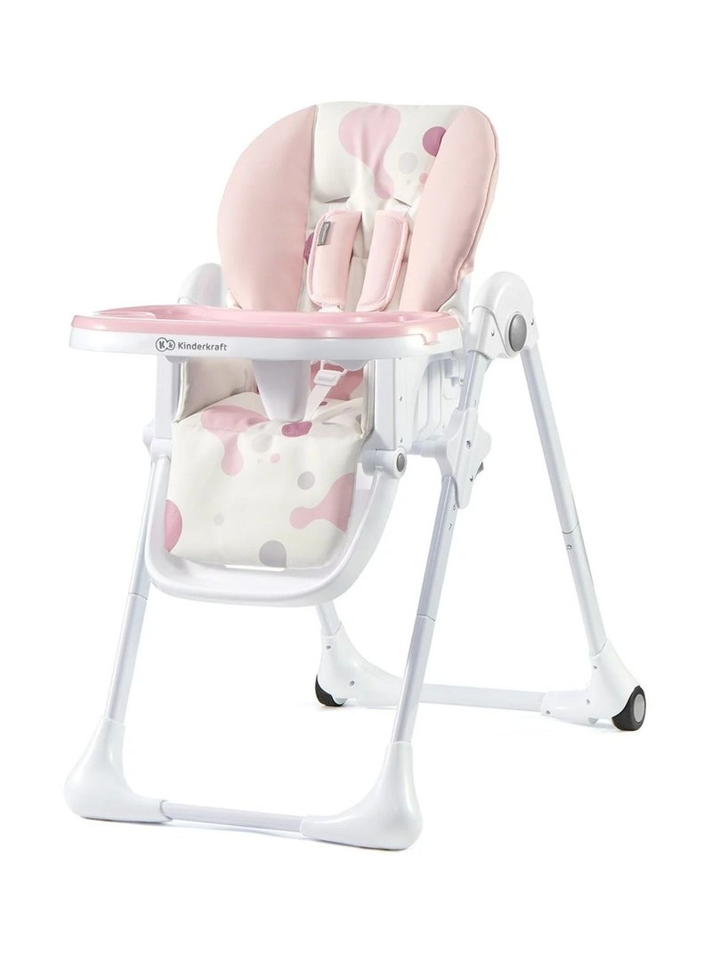 كيندركرافت كرسي عالي للأطفال متعدد الأستخدامات و المهام وردي - 6277 - Image 1