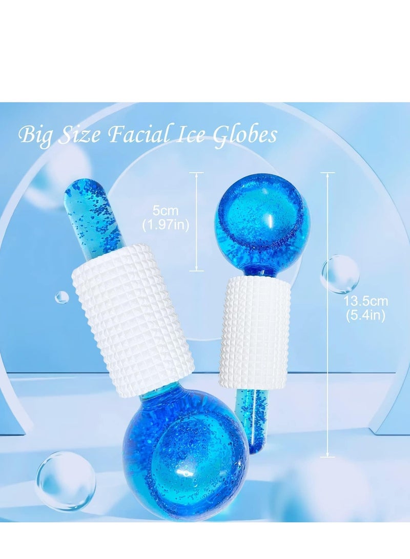 2 Pack Ice Globes for Facials, Cooling Ice Balls for Face, Ice Roller for Facial Massager, Highly Effective Ice Globes Tool, Reduce Fine Lines, for Face And Eyes, Daily Beauty - Image 2
