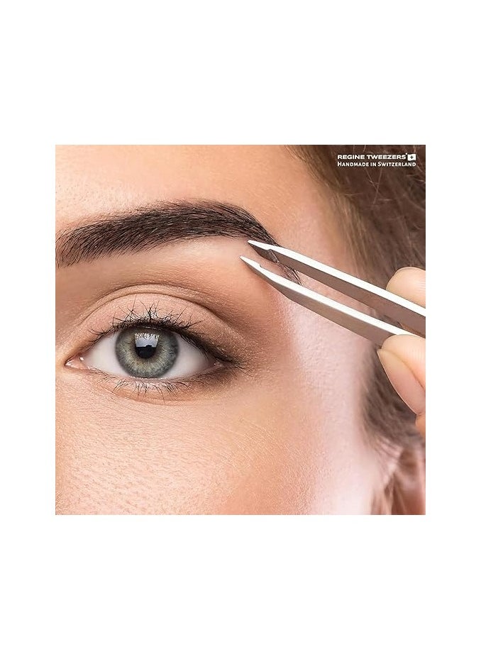 ماركة غير محددة ملقط - أداة احترافية لإزالة شعر الحواجب والوجه والشعر - طرف داخلي محفور لالتقاط الشعر من الجذور - أطراف مصطفة تمامًا  - Image 4