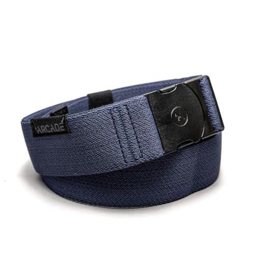 Arcade The Original Unisex Adventure Belt, Heavy Duty Elastic Webbing, Non-Metal Travel Friendly Buckle, Navy - Image 1
