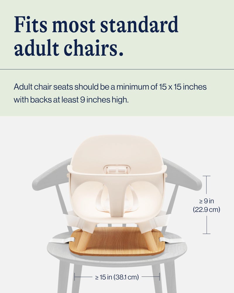 Lalo The Booster Seat for Babies & Toddlers, Children's Booster Seat, Easy to Clean Five-Point Safety Harness & Durable Non-Toxic Plastic Seat & Belly Bar - Grapefruit - Image 4
