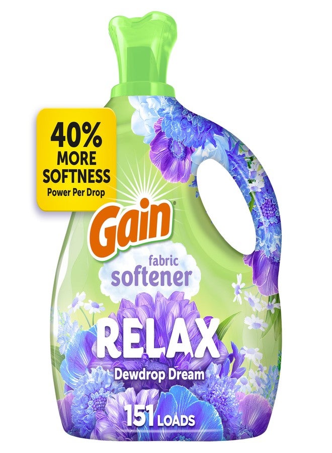 Gain Liquid Fabric Softener (Fabric Conditioner), Relax, 101 fl oz, 151 Loads - Image 1