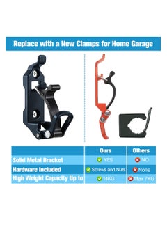 SYOSI Mount for Roof Rack, Metal Rubber Clamps, Wall Mounting Brackets, Shovel Holder Clamp Wall Mount Kit Car Accessories for Roof Rack, Boats, Military Equipment, Axe, Patent Protection  - Image 4